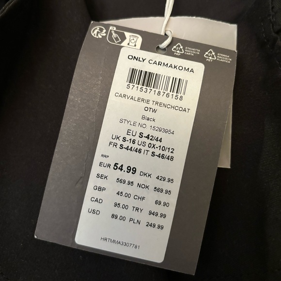 Curve belted short trench coat - Picture 9 of 9